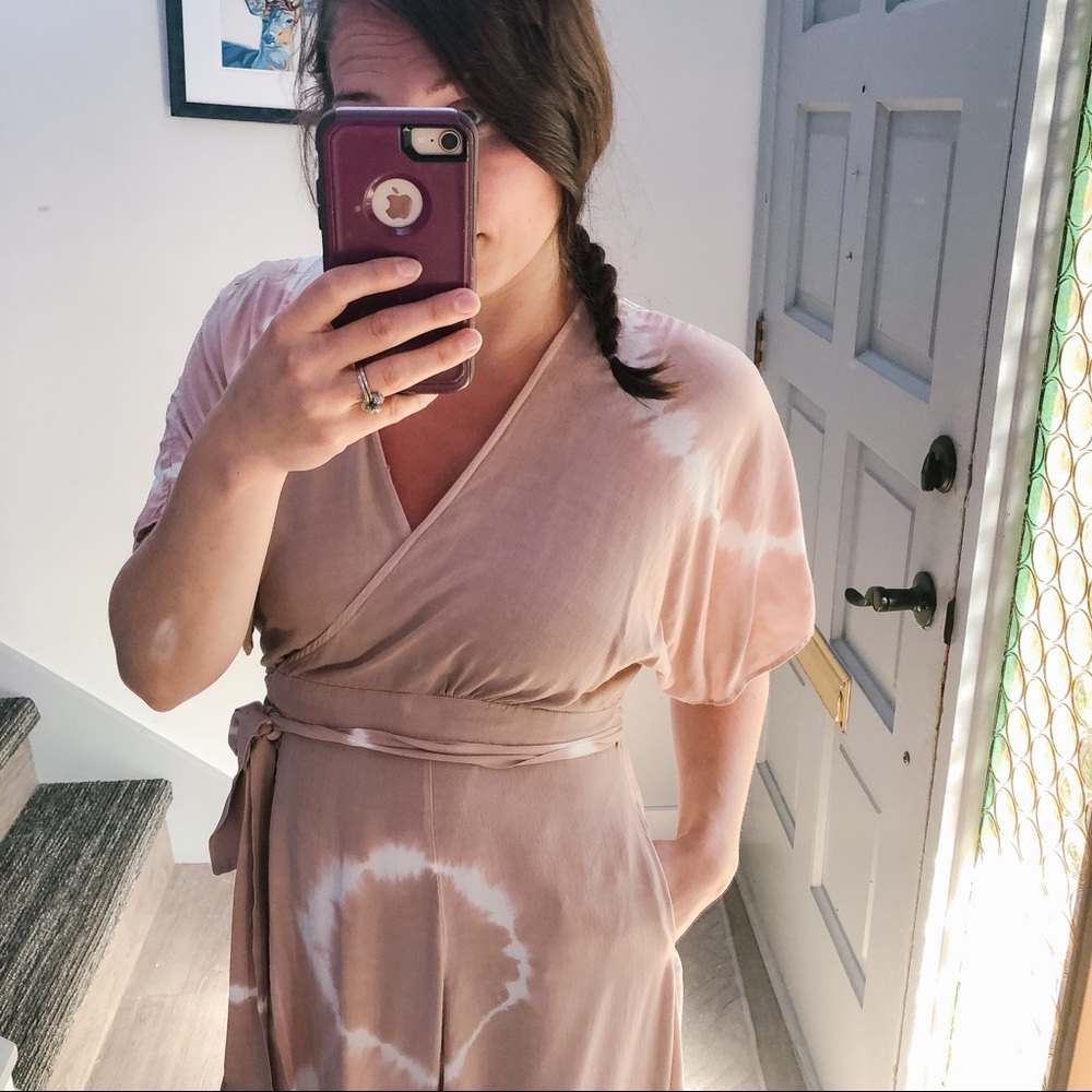 SOLD Boho tie dye kimono dress - Picture 5 of 6